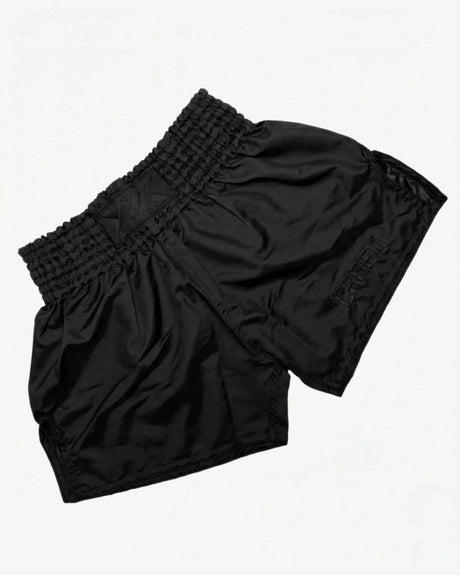 Caged Muay Thai Shorts Classic - Zwart/Zwart vrouw