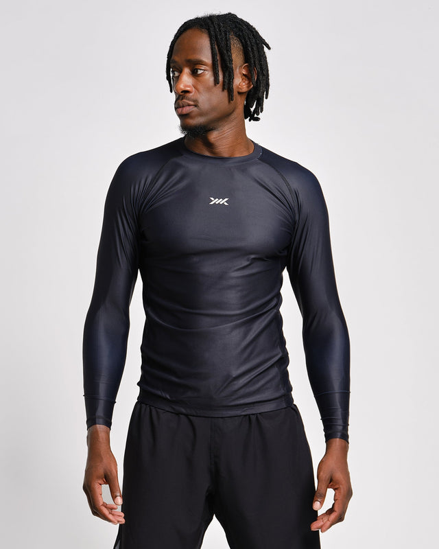 Rashguard Caged Tactical Maniche Lunghe – Nero