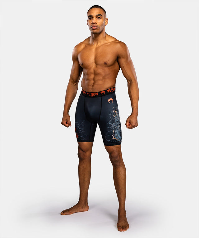 Venum Kompressionsshorts Thunder Dragon – Sort/Grå/Kobber