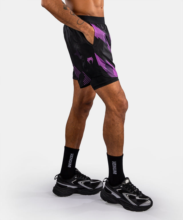 Pantaloncini a compressione Venum No-Gi 6.0 – Nero/Viola