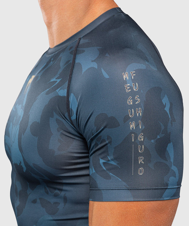 Venum Rashguard Fushiguro Kurzarm – Blau