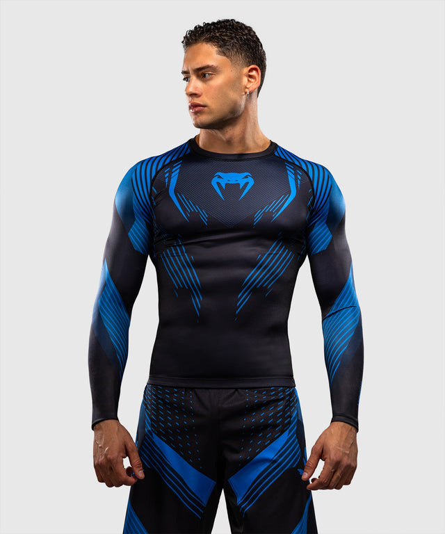 Rashguard Venum No-Gi 6.0 Dlouhé rukávy – Černá/Modrá