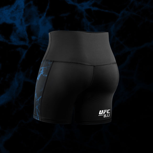 Calções de BJJ Hayabusa x UFC Compressão Mulher – Preto/Azul