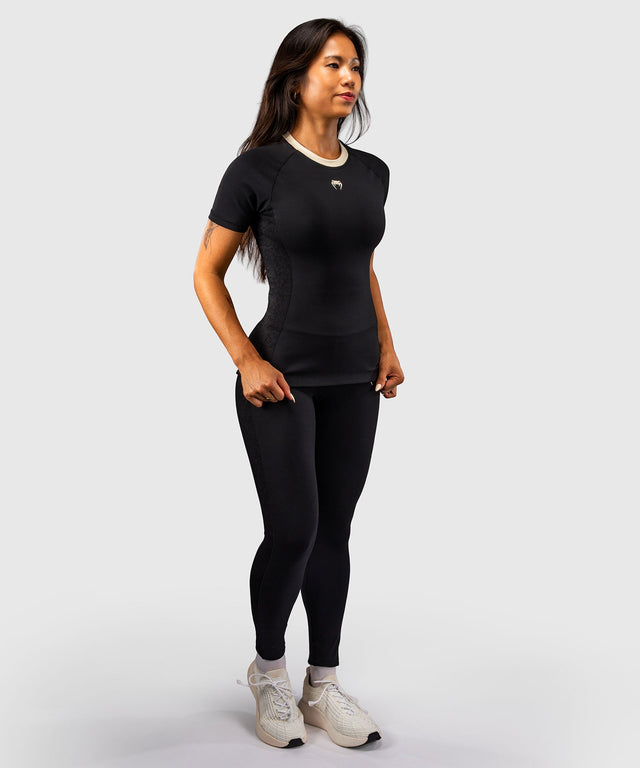 Dámský rashguard Venum Viper Krátké rukávy – Černý