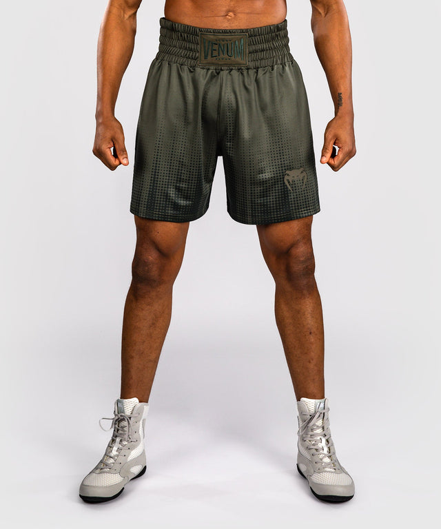 Calções de boxe Venum Stealth – Caqui/Verde-escuro
