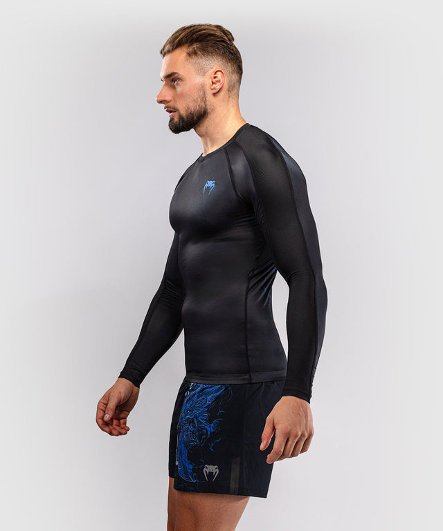 Rashguard Venum Thunder Dragon Dlouhé rukávy – Černá/Královská modrá