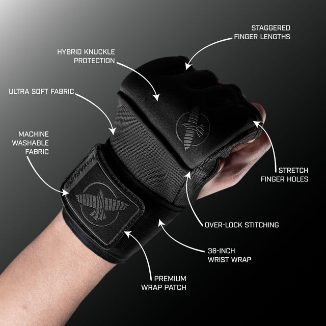 Bende da boxe Hayabusa Deluxe Quick – Nero