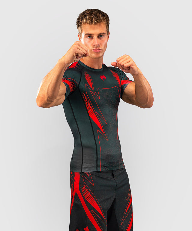 Rashguard Venum Amazonia Reborn Maniche corte – Nero/Rosso