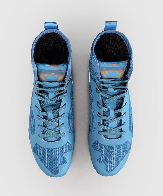Venum Botas de boxe Elite Neo – Azul-aço/Laranja