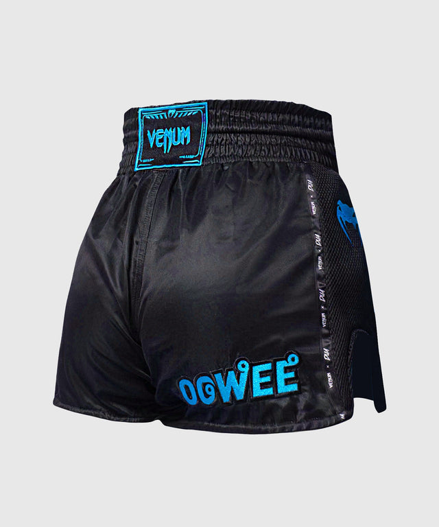 Pantaloncini Muay Thai Venum x Dua – Nero/Blu elettrico