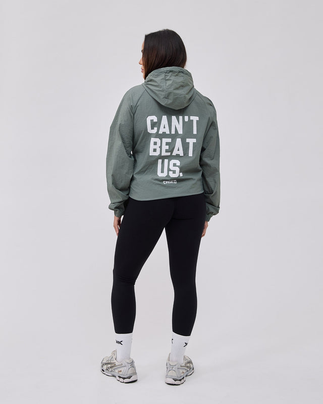 Caged Hooded ultralight windbreaker – Mint