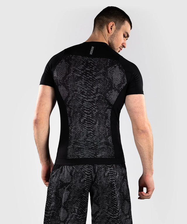Venum Rashguard med korte ærmer G-Fit Scales – Sort/grå