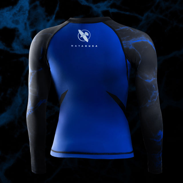 Rashguard de BJJ Hayabusa x UFC Manga Larga Mujer – Negro/Azul