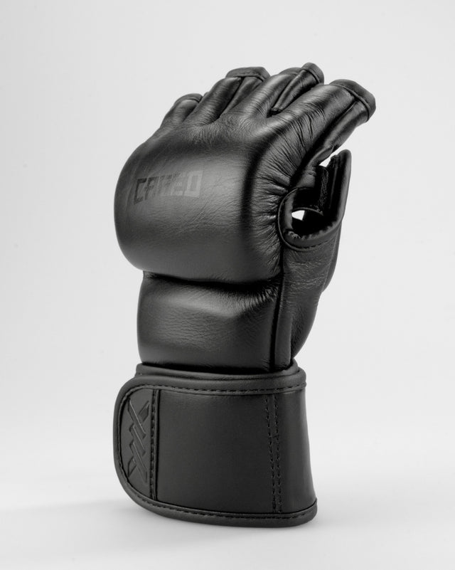 Caged MMA-handsker 'X' Series - Sort/Sort
