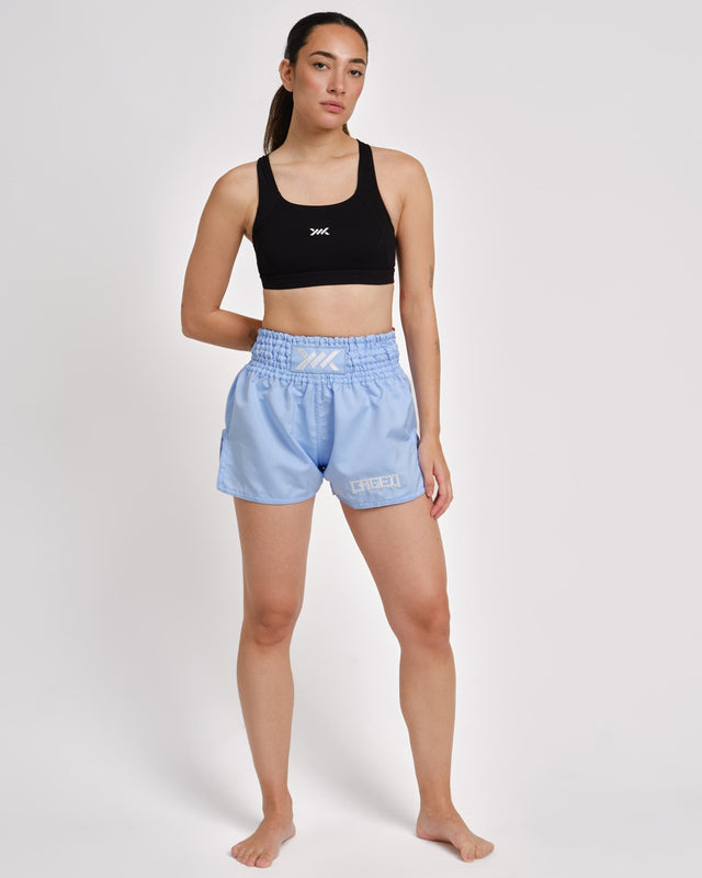 Caged Muay Thai Shorts Classic - Lichtblauw vrouw