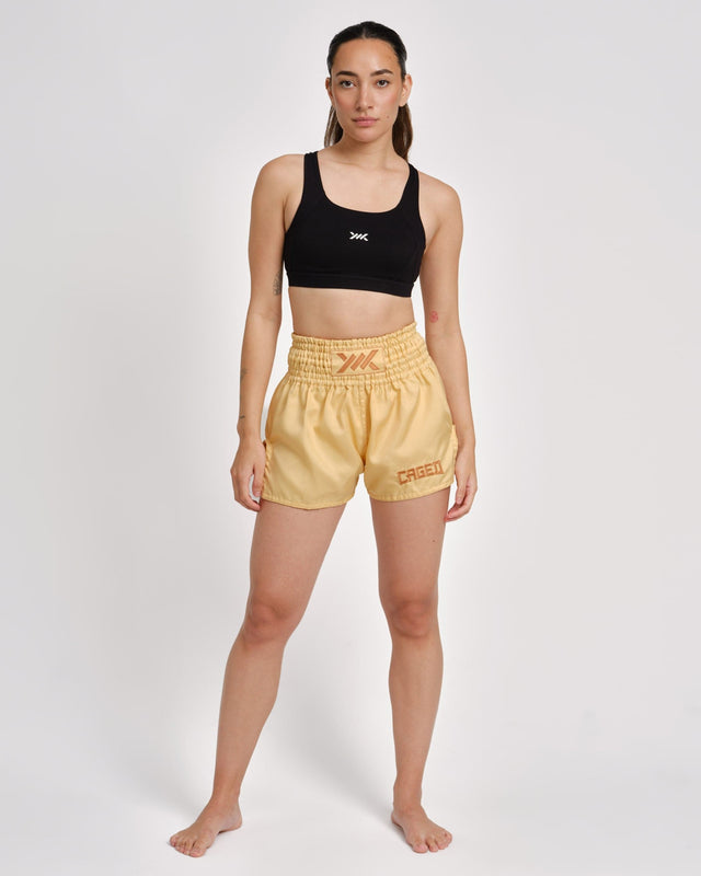 Caged Muay Thai shorts Classic - Peach kvinde