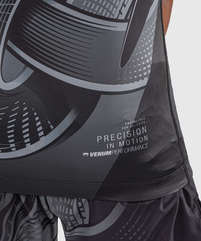 Dětský rashguard Venum Crimson Viper 2.0 – krátké rukávy – Černá/šedá