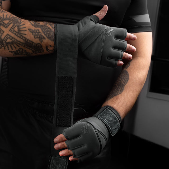 Hayabusa Håndbind Knuckle Guard – Grå