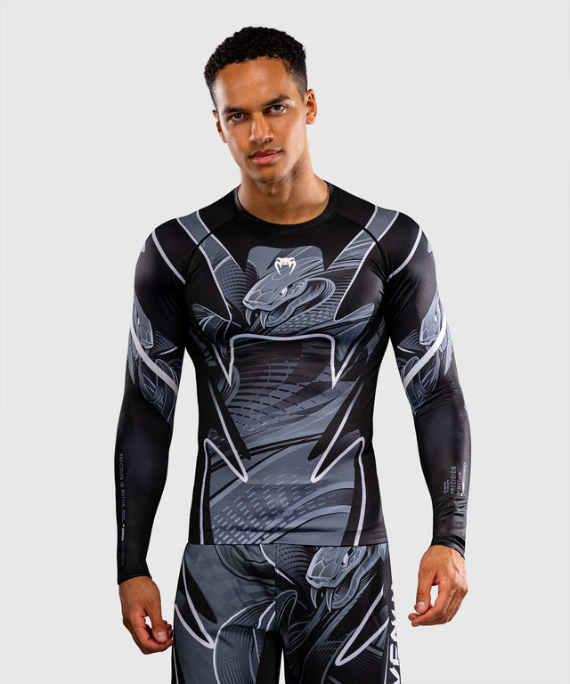 Venum Crimson Viper 2.0 Rashguard Long Sleeves – Black/Grey