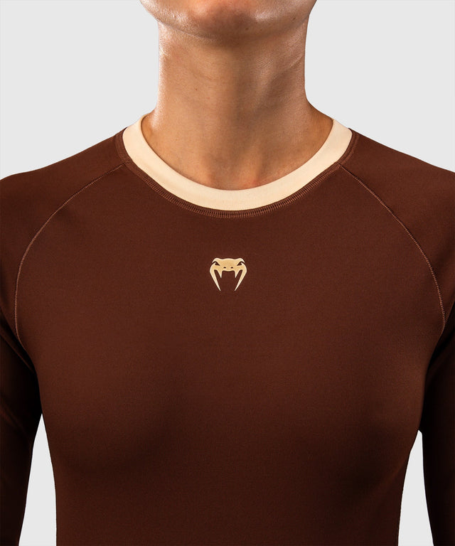 Venum Rashguard Viper Lange ærmer til Kvinder - Brun