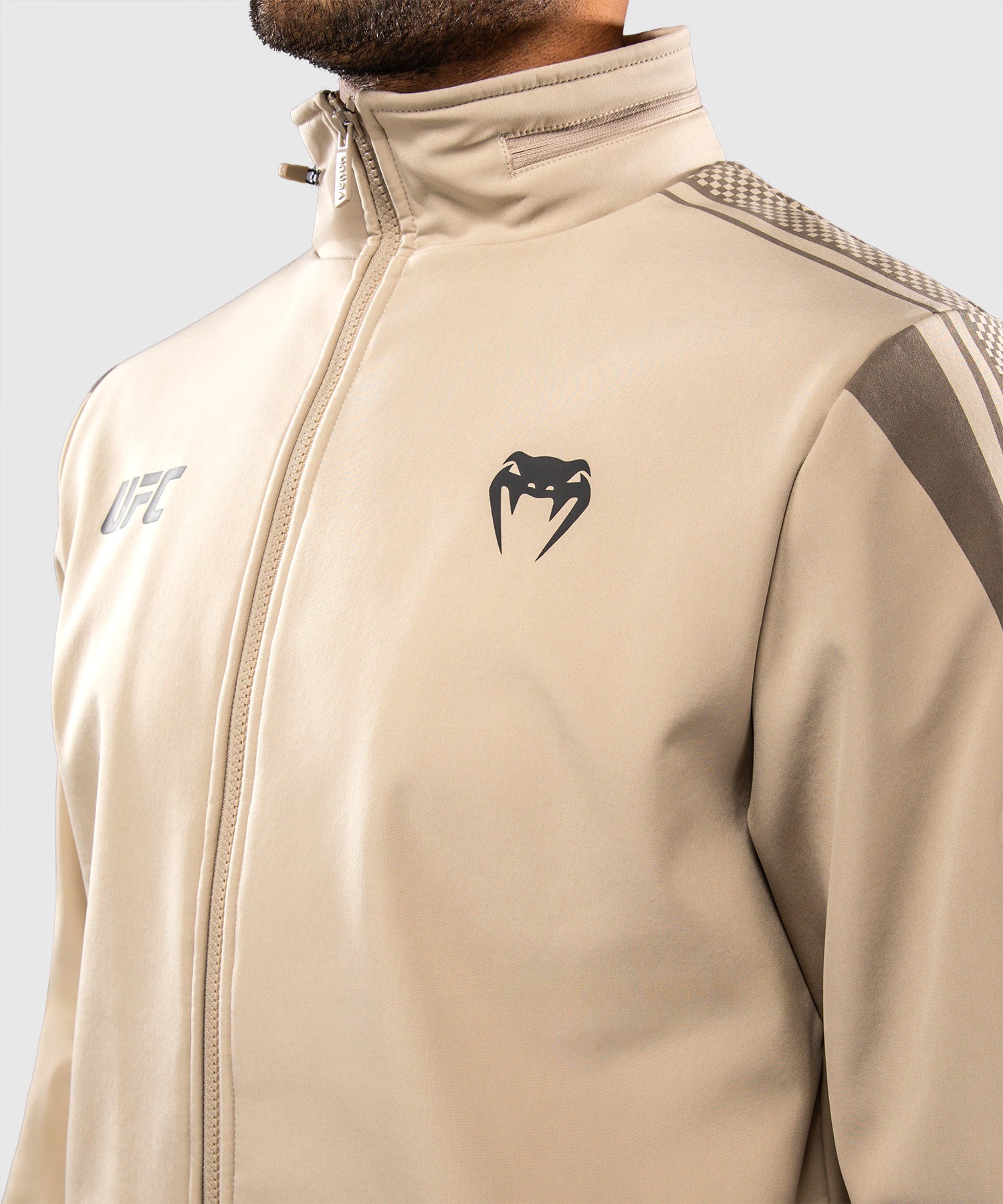 Felpa con zip Venum UFC Unity – Uomo – Sabbia