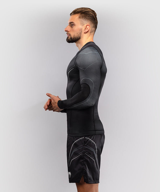Venum Rashguard Streamline Lange Mouwen - Zwart/Wit