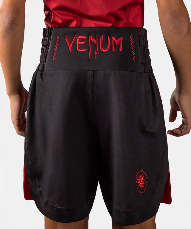 Pantaloncini da boxe Venum Attack – Bambini Nero/Rosso