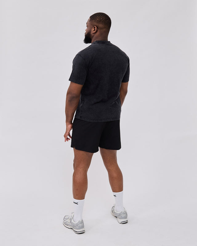 Caged Club T-shirt - Washed Sort