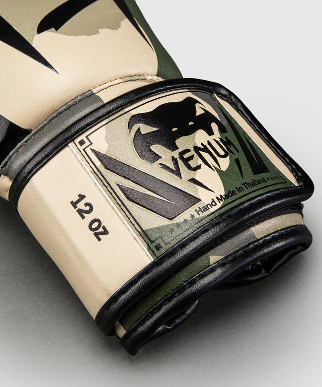 Guantoni da boxe Venum Elite – Kaki/Bianco naturale