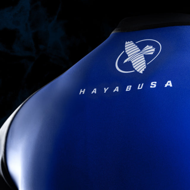 Rashguard Hayabusa x UFC BJJ Manches Courtes – Noir/Bleu