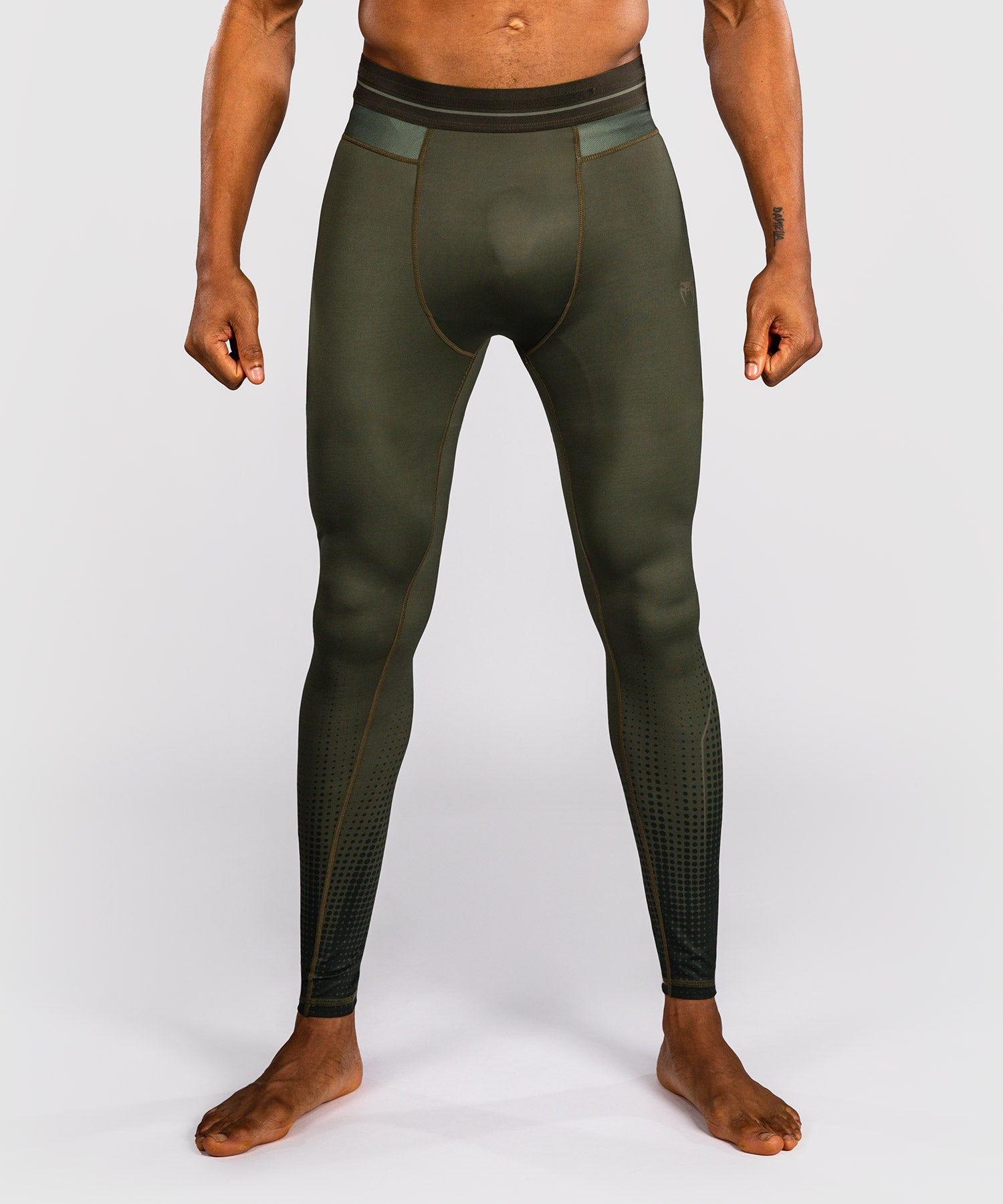 Shorts de compression Venum Stealth – Kaki/Vert armée