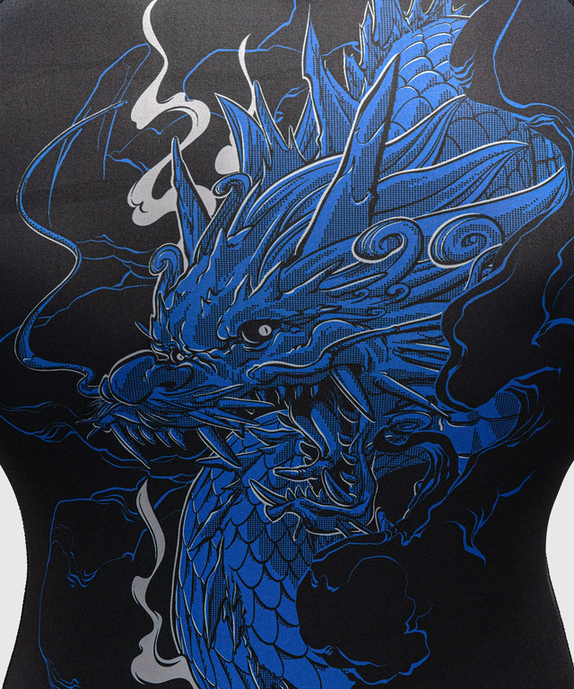 Rashguard Venum Thunder Dragon Dlouhé rukávy – Černá/Královská modrá