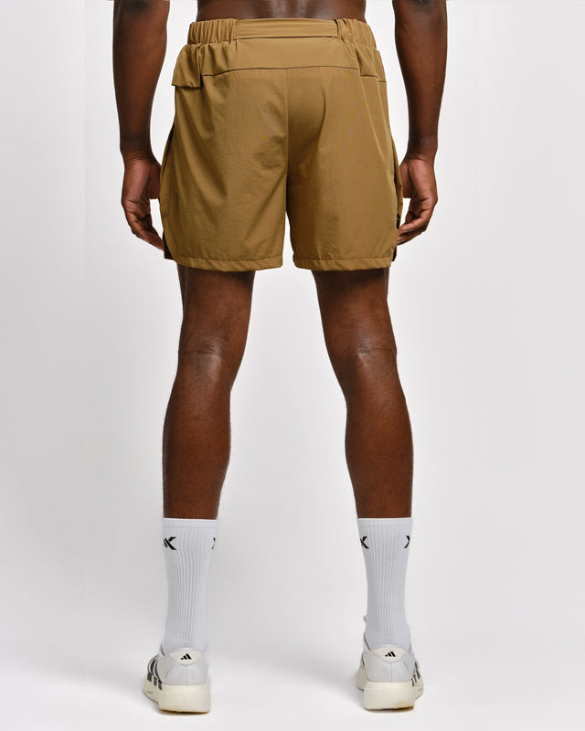 Caged 2-in-1 Hardloop Shorts Stride - Olijfgroen