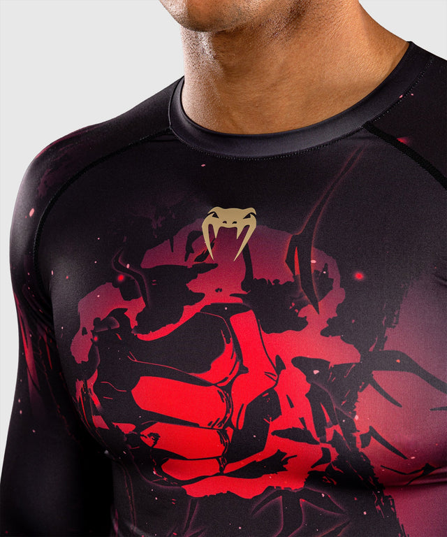 Venum Rashguard x Jujutsu Kaisen Itadori Mâneci Lungi – Negru/Roșu