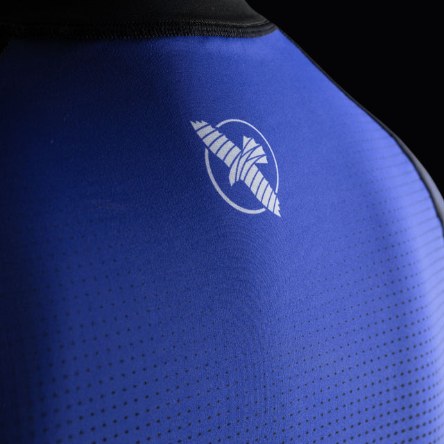 Hayabusa Rashguard Pro Ranked Korta Ärmar Dam - Blå