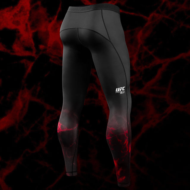 Pantaloncini a compressione Hayabusa x UFC BJJ – Nero/Rosso