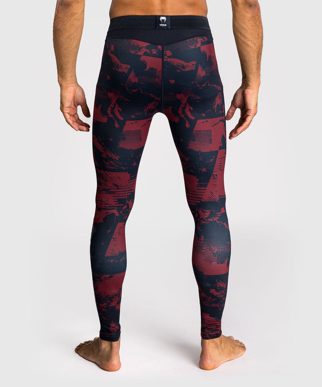 Mallas de compresión Venum UFC Zenith – Azul marino/Burdeos/Plata