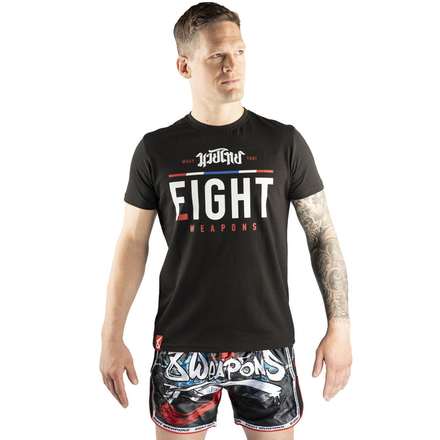 8 WEAPONS T-shirt The Fight – Sort