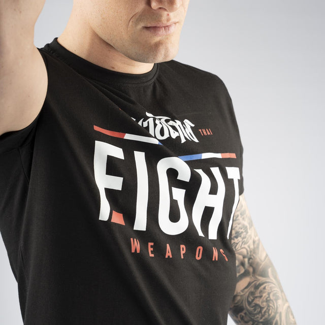 8 WEAPONS T-shirt The Fight – Sort