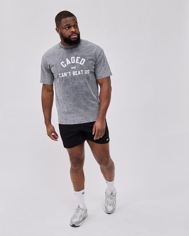 Caged Club T-shirt - Washed Grå
