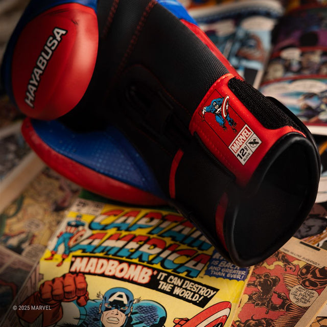 Luvas de boxe Hayabusa Captain America – Vermelho/Branco/Azul
