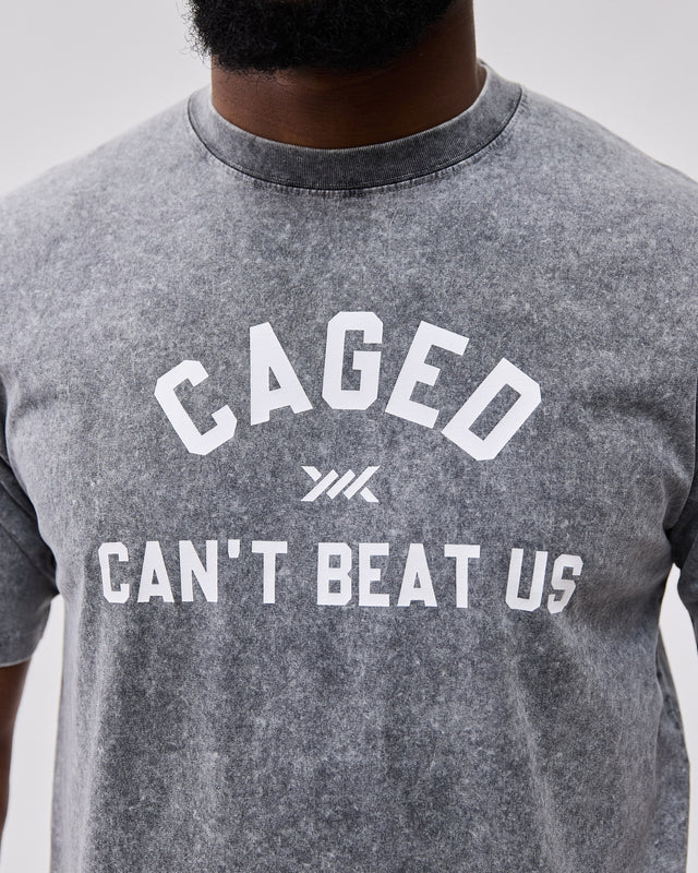Caged Club T-shirt - Washed Grå