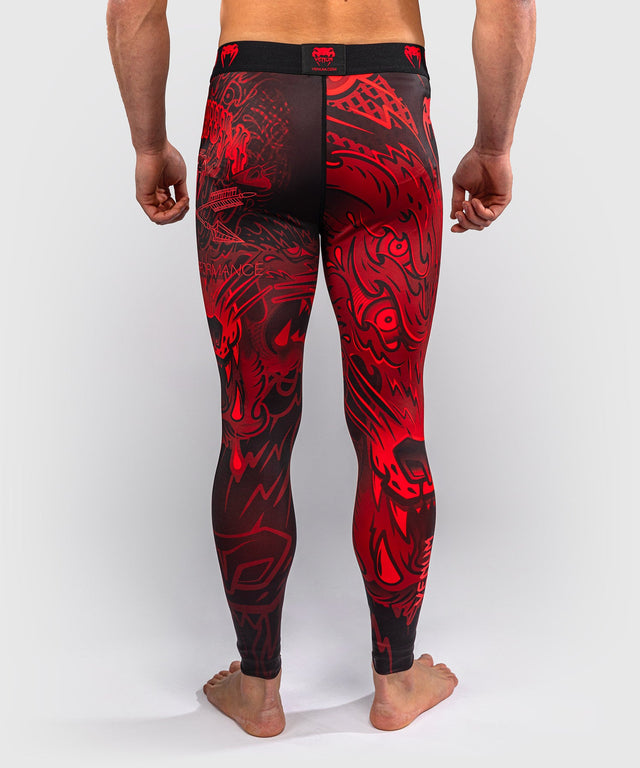 Pantaloncini a compressione Venum Wolf Atak – Nero/Rosso