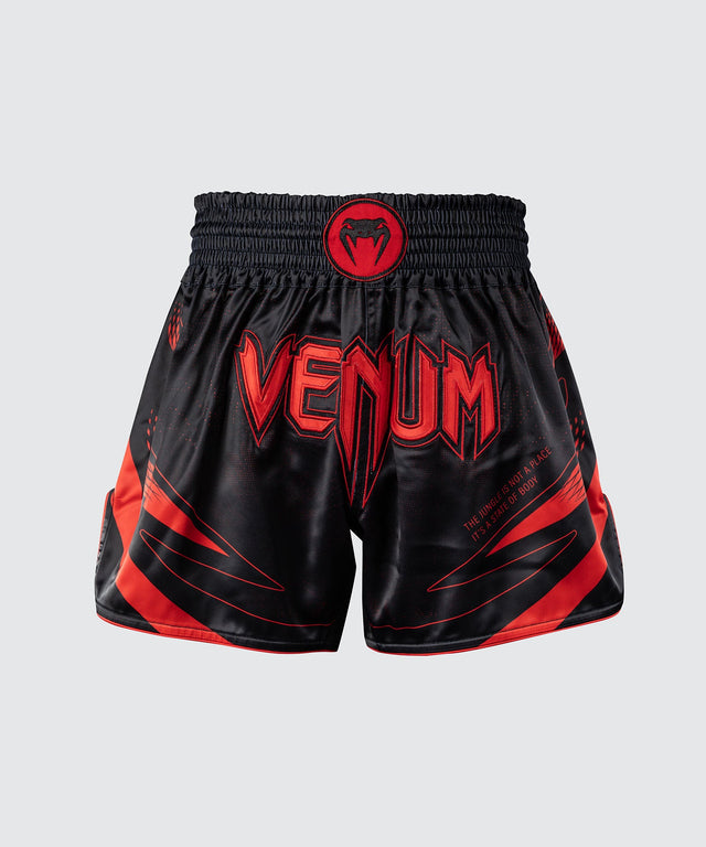 Pantaloncini Muay Thai Venum Amazonia Reborn – Nero/Rosso