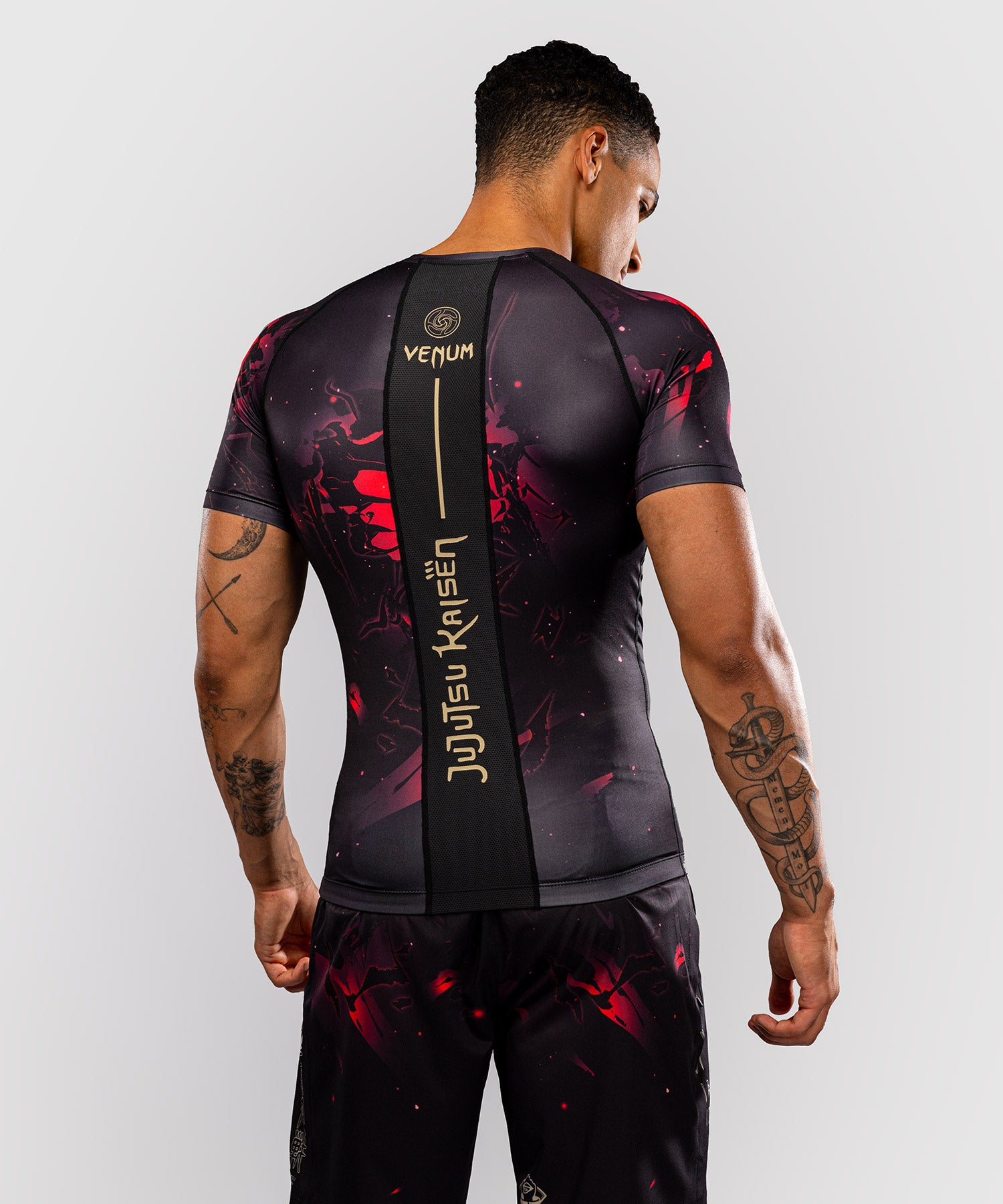 Rashguard Venum x Jujutsu Kaisen Itadori – Nero/Rosso