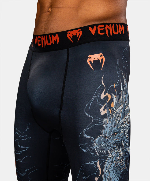 Venum Kompressionsshorts Thunder Dragon – Sort/Grå/Kobber