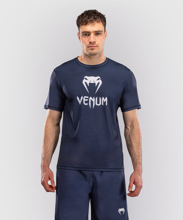 T-shirt Venum Classic Dry Tech – Blu marino/Bianco