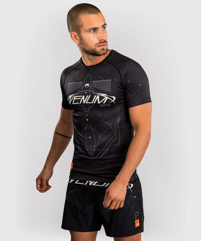 Venum Rashguard Korta Ärmar Eclipse - Svart