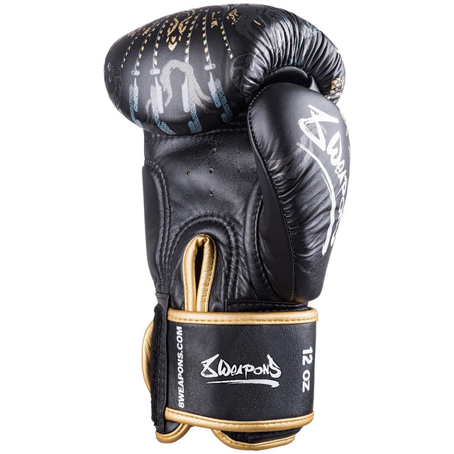 Luvas de boxe 8 WEAPONS Three Elephants 2.0 – Preto/Ouro