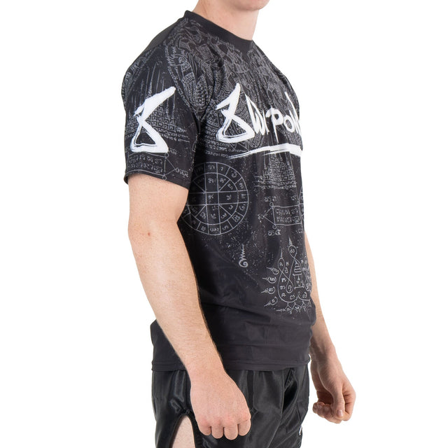 8 WEAPONS T-Shirt Hanuman Yant – Sort/Grå
